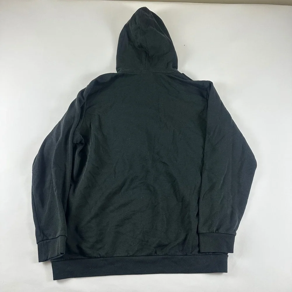 Adidas Mens XL Hoodie Black Pullover Camo‎ Logo Sweatshirt Athleisure
